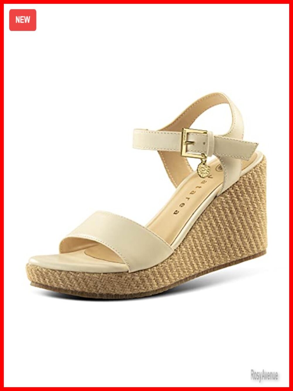 Leather Wedge Sandals Ankle Strap Espadrille Summer Party Shoes